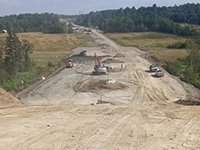 Excavated Fill Material being placed in Area 4